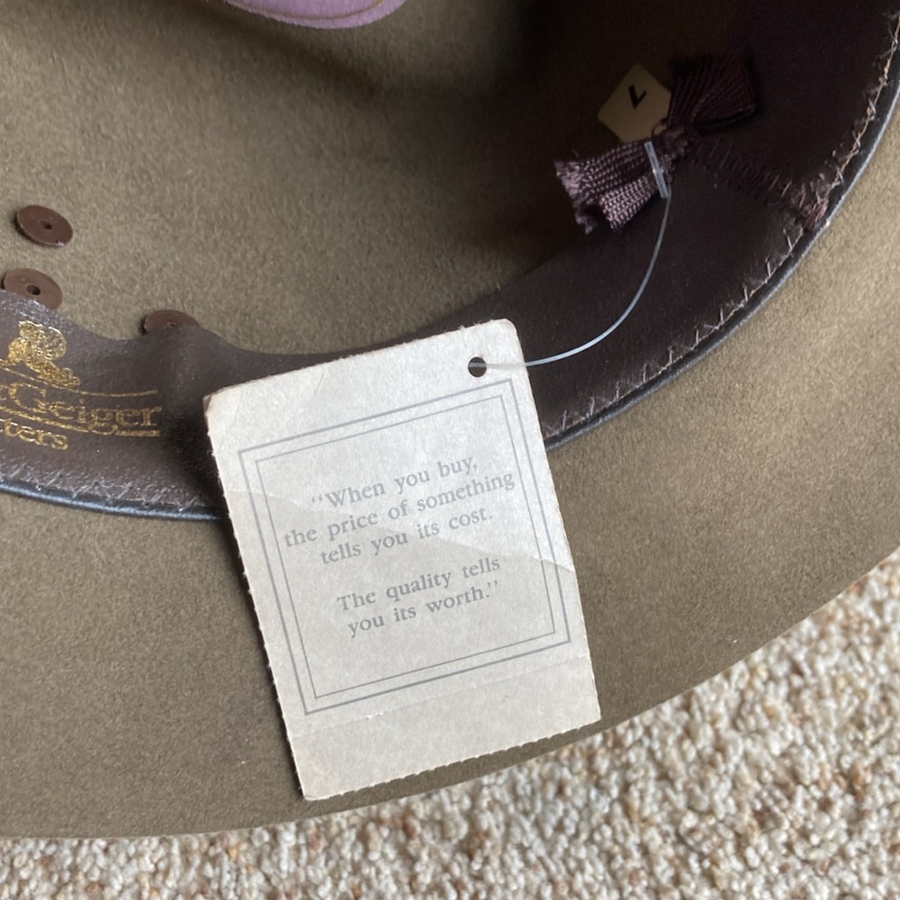 NWT Deadstock Willis & Geiger Mini Safari Felt Gazelle Hat 7 Outdoor Adventure - Picture 13 of 15